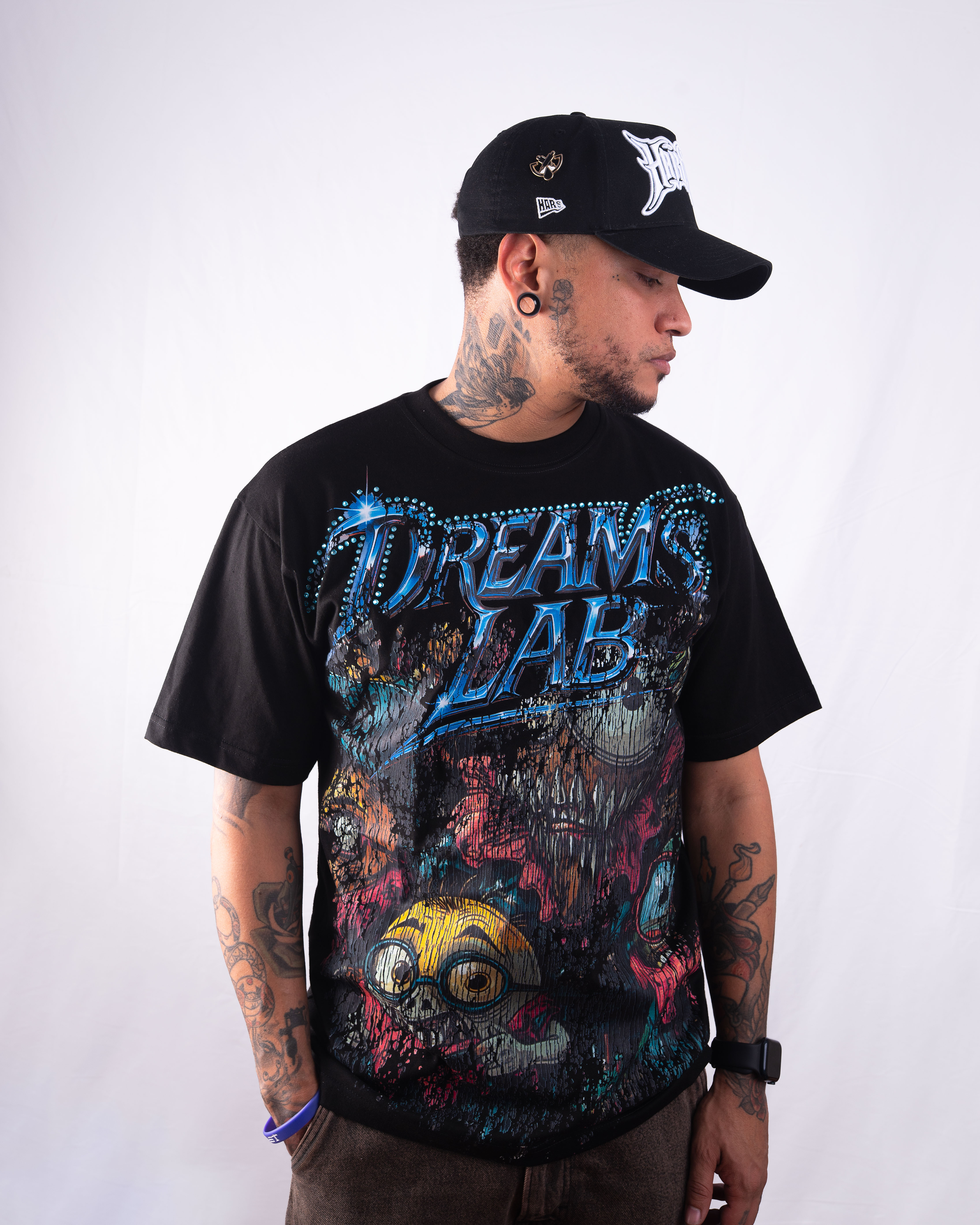 DLAB “Nightmare” Graphic Tee – Black