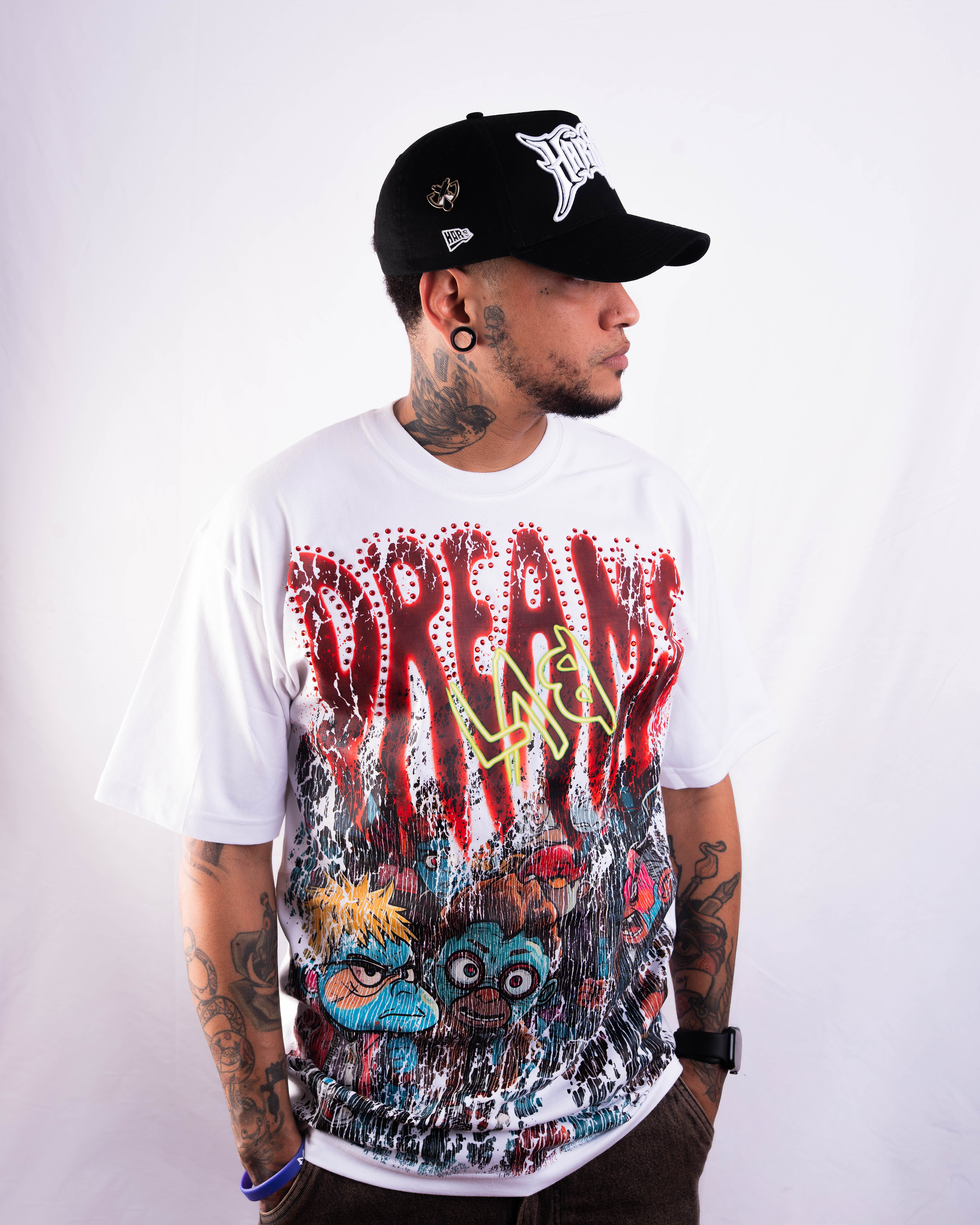 DLAB “Visions” Graphic Tee – White